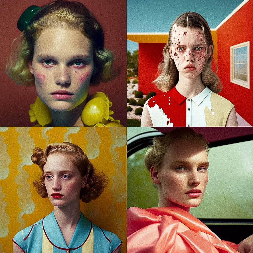 Roe Ethridge style, Midjourney V4, render 1 of 4