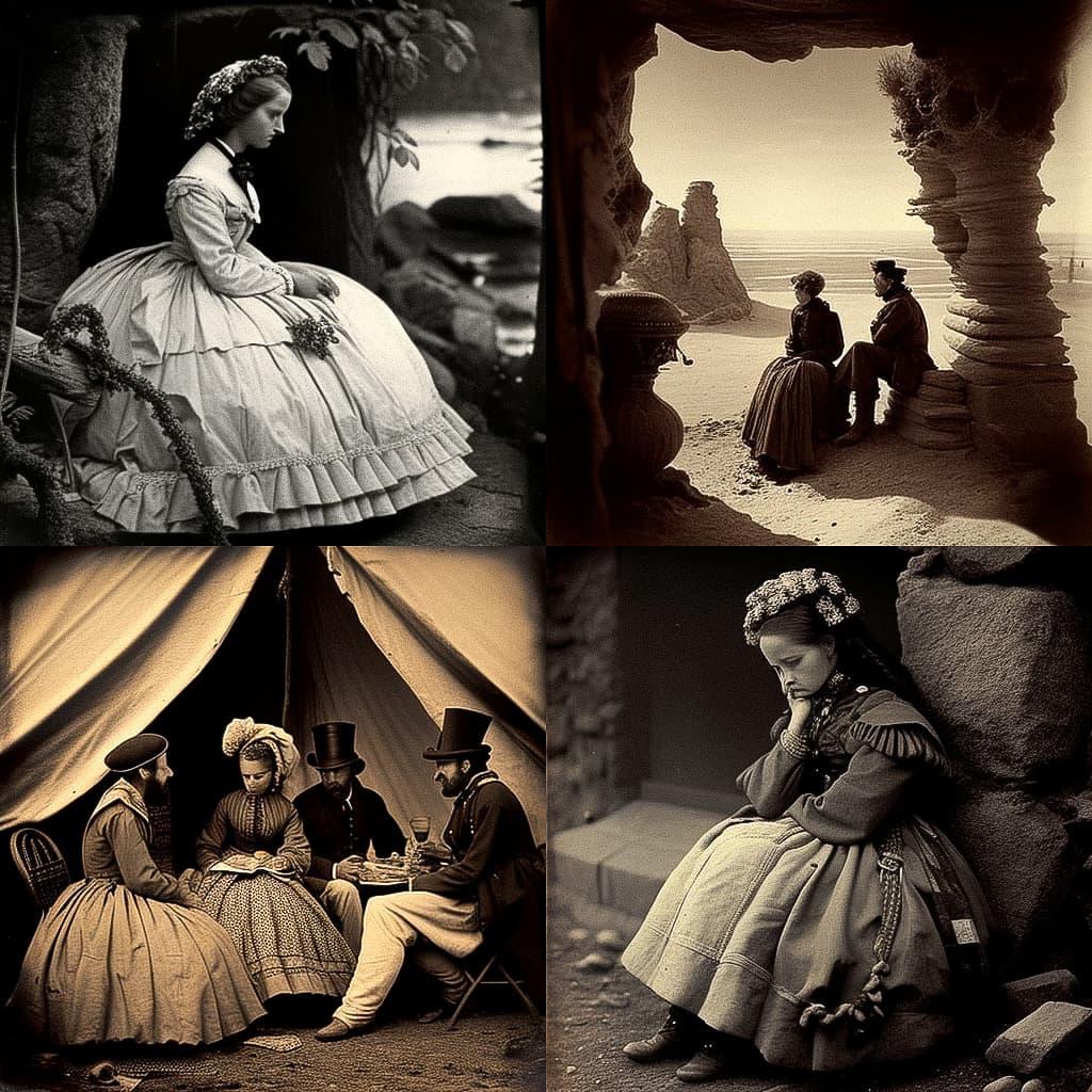 Roger Fenton style, Midjourney V4, render 1 of 4