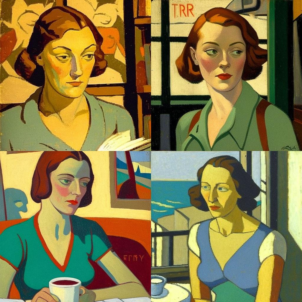 Roger Fry style, Midjourney V4, render 1 of 4