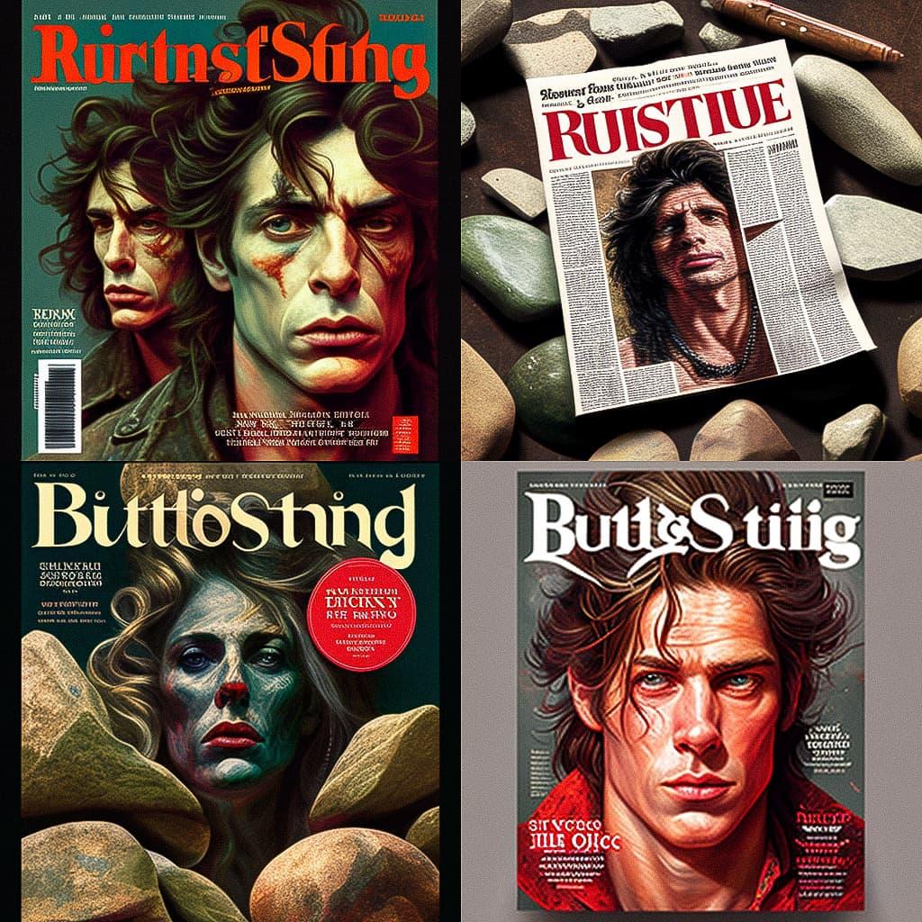 Rolling Stone magazine style, Midjourney V4, render 1 of 4