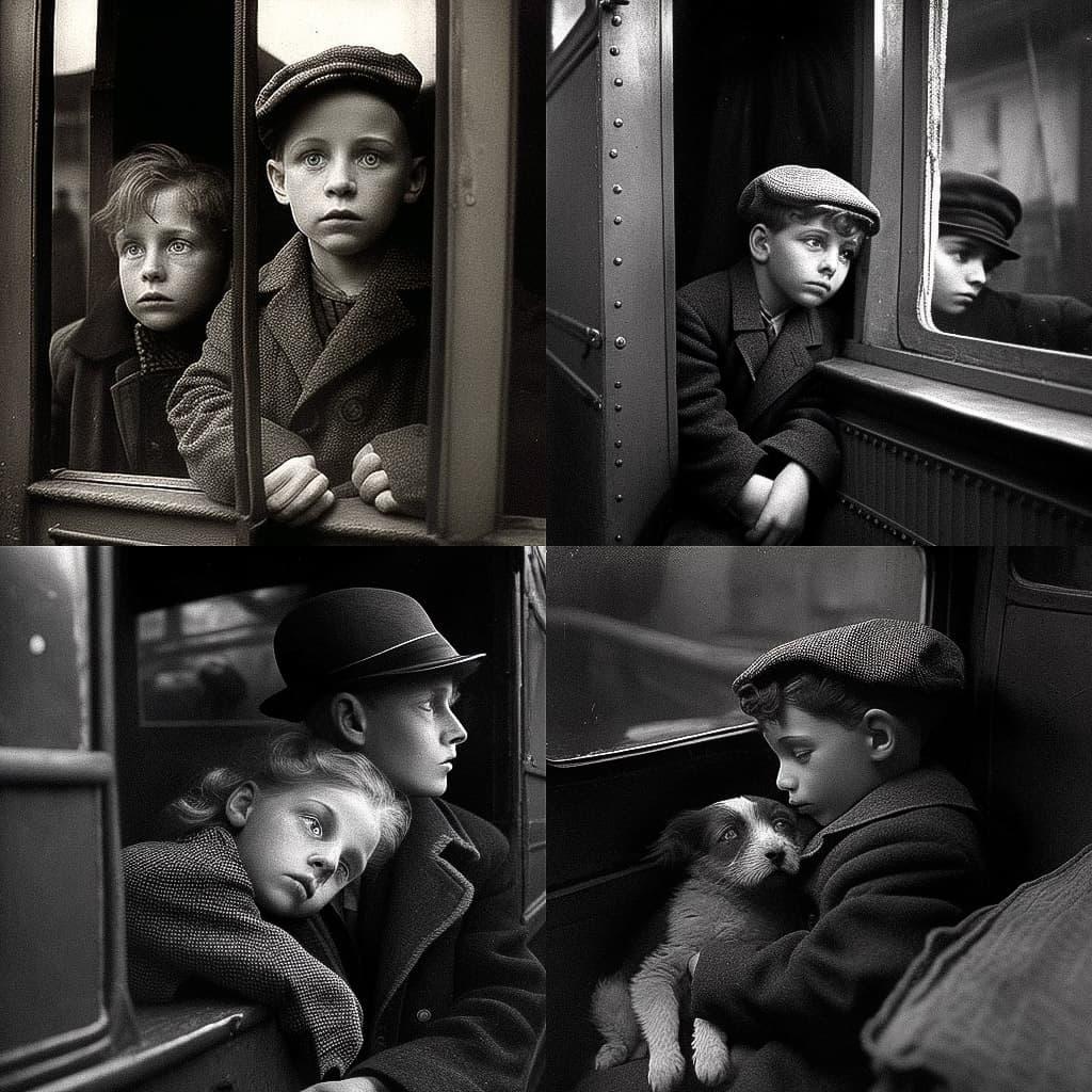 Roman Vishniac style, Midjourney V4, render 1 of 4