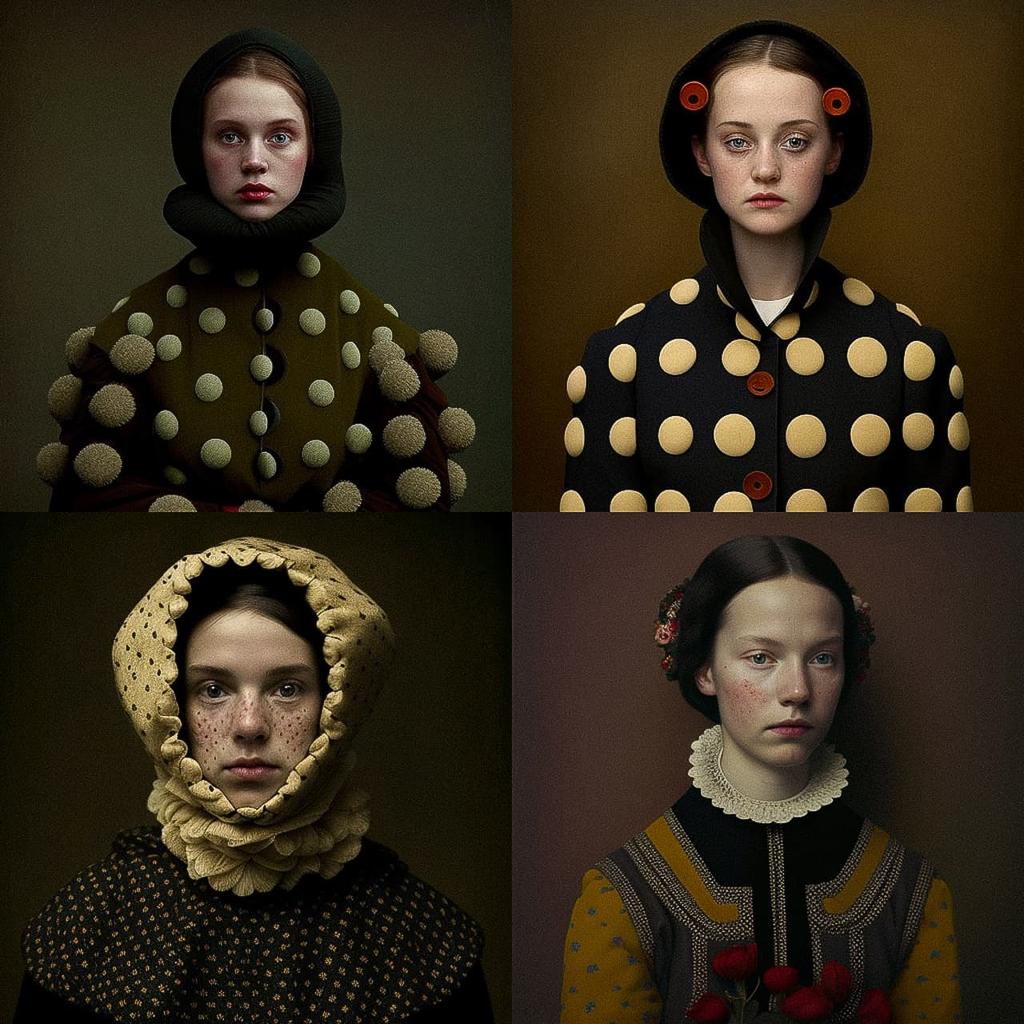 Romina Ressia style, Midjourney V4, render 1 of 4