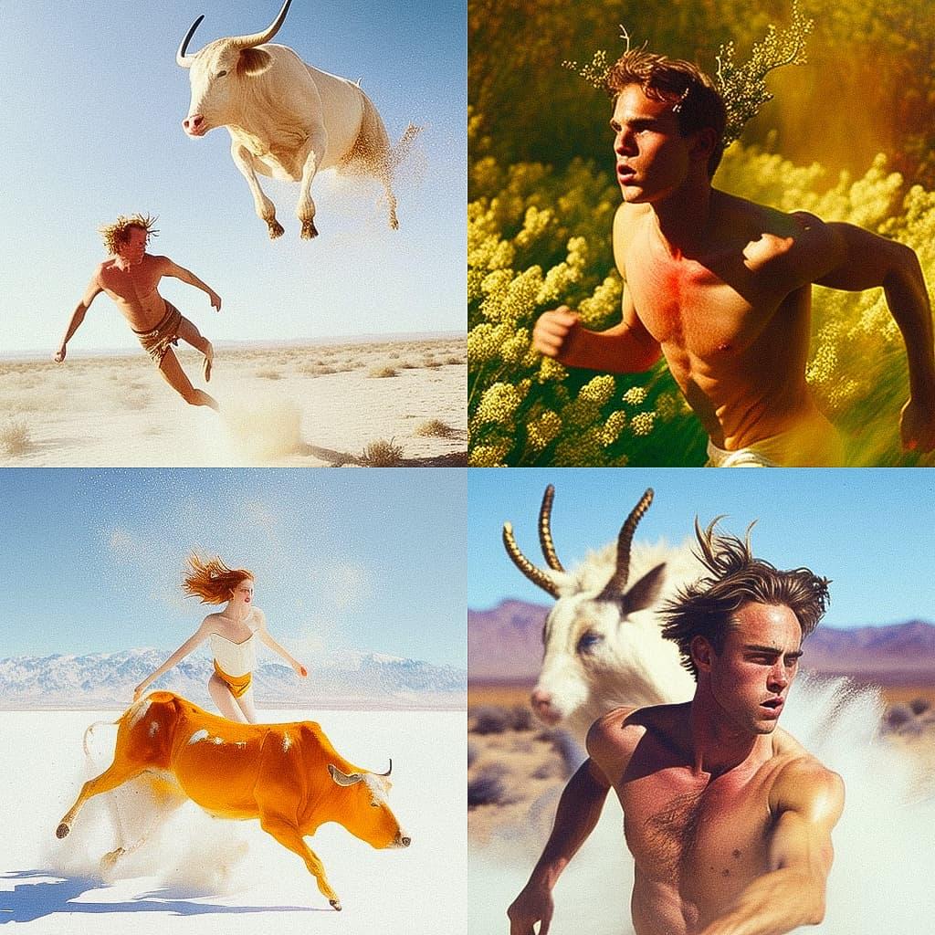 Ryan McGinley style, Midjourney V4, render 1 of 4