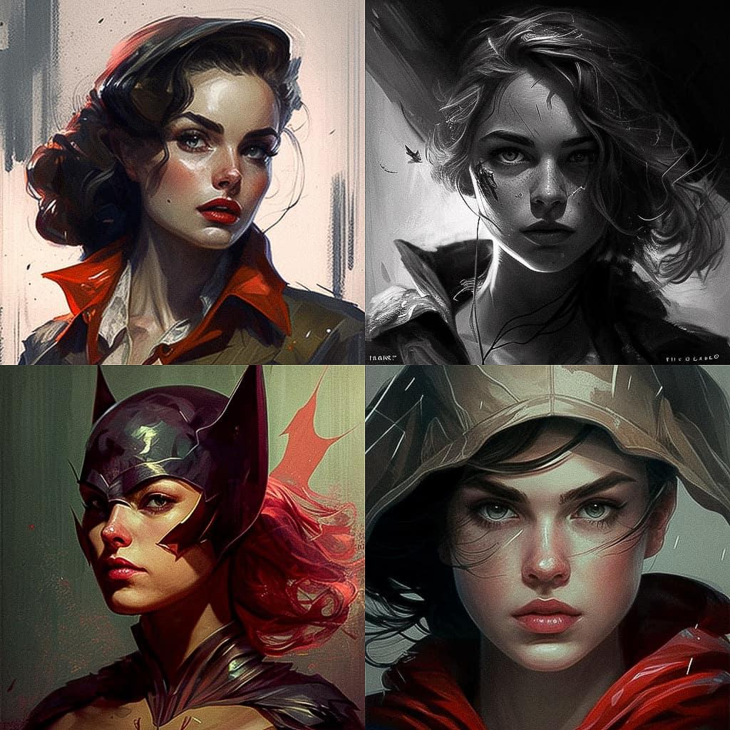 Ryan Sook style, Midjourney V4, render 1 of 4