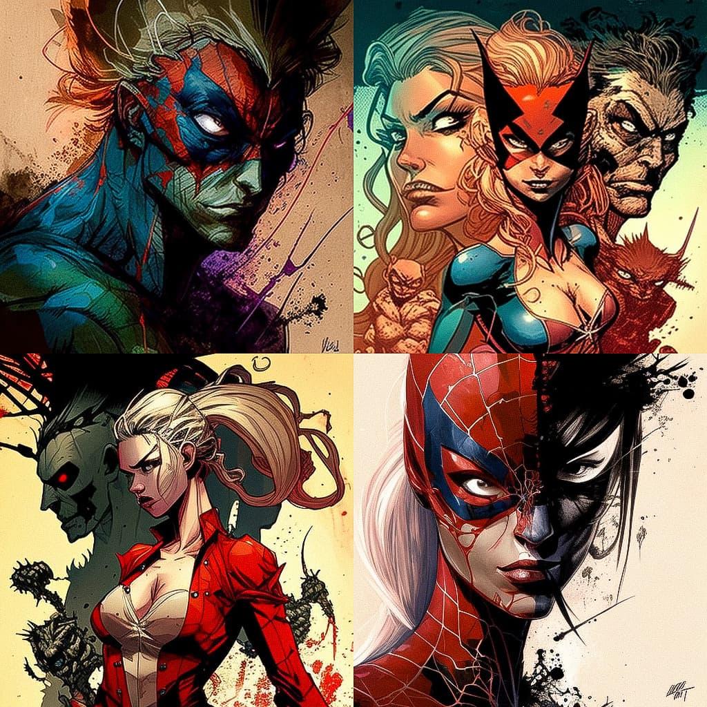 Ryan Stegman style, Midjourney V4, render 1 of 4