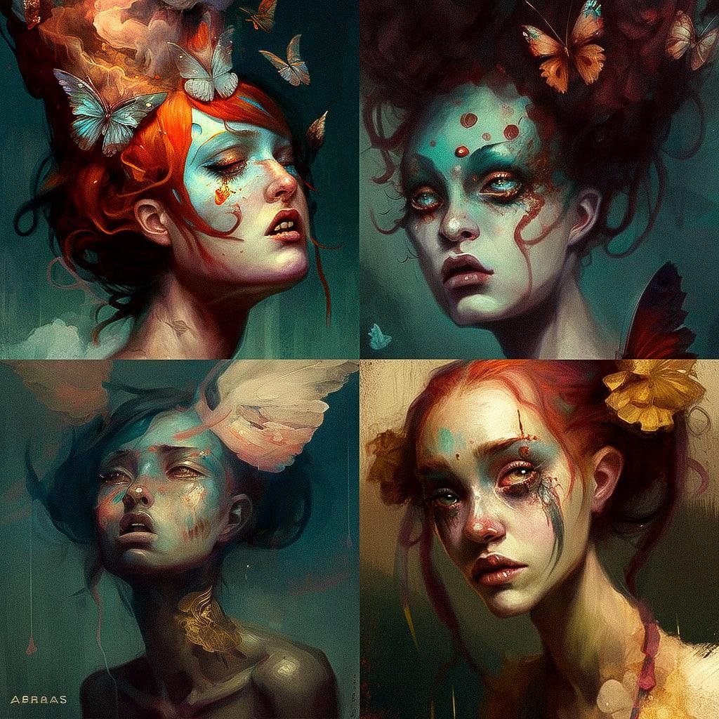 Sabbas Apterus style, Midjourney V4, render 1 of 4