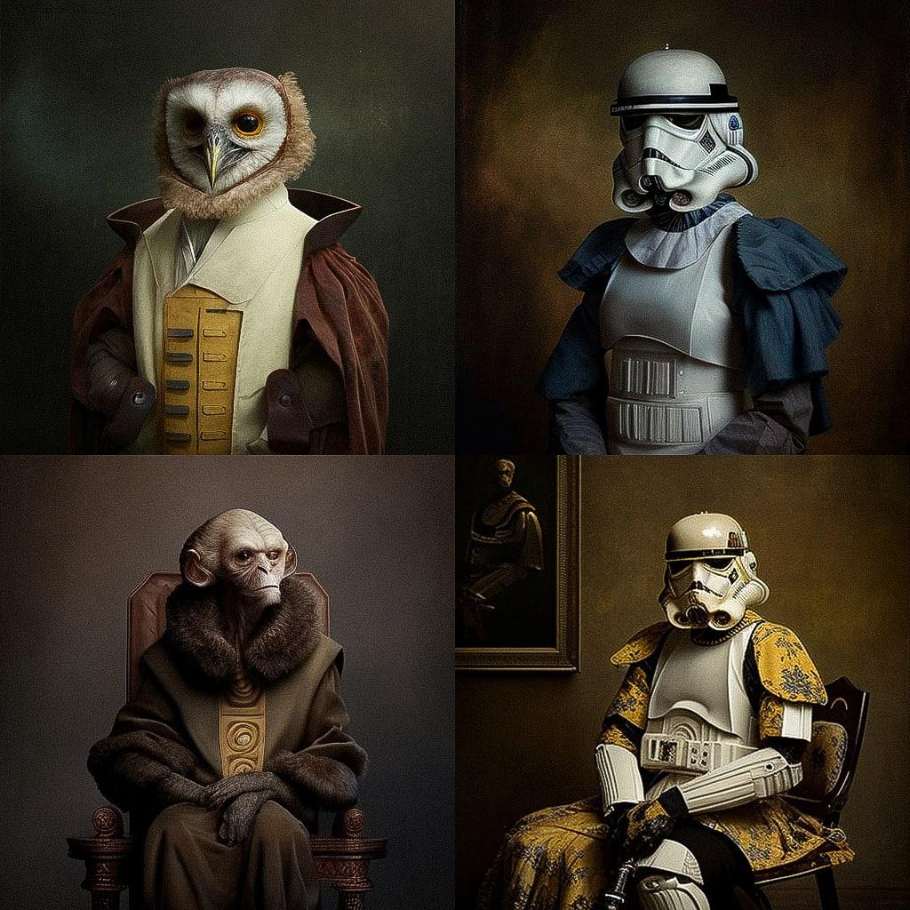Sacha Goldberger style, Midjourney V4, render 1 of 4