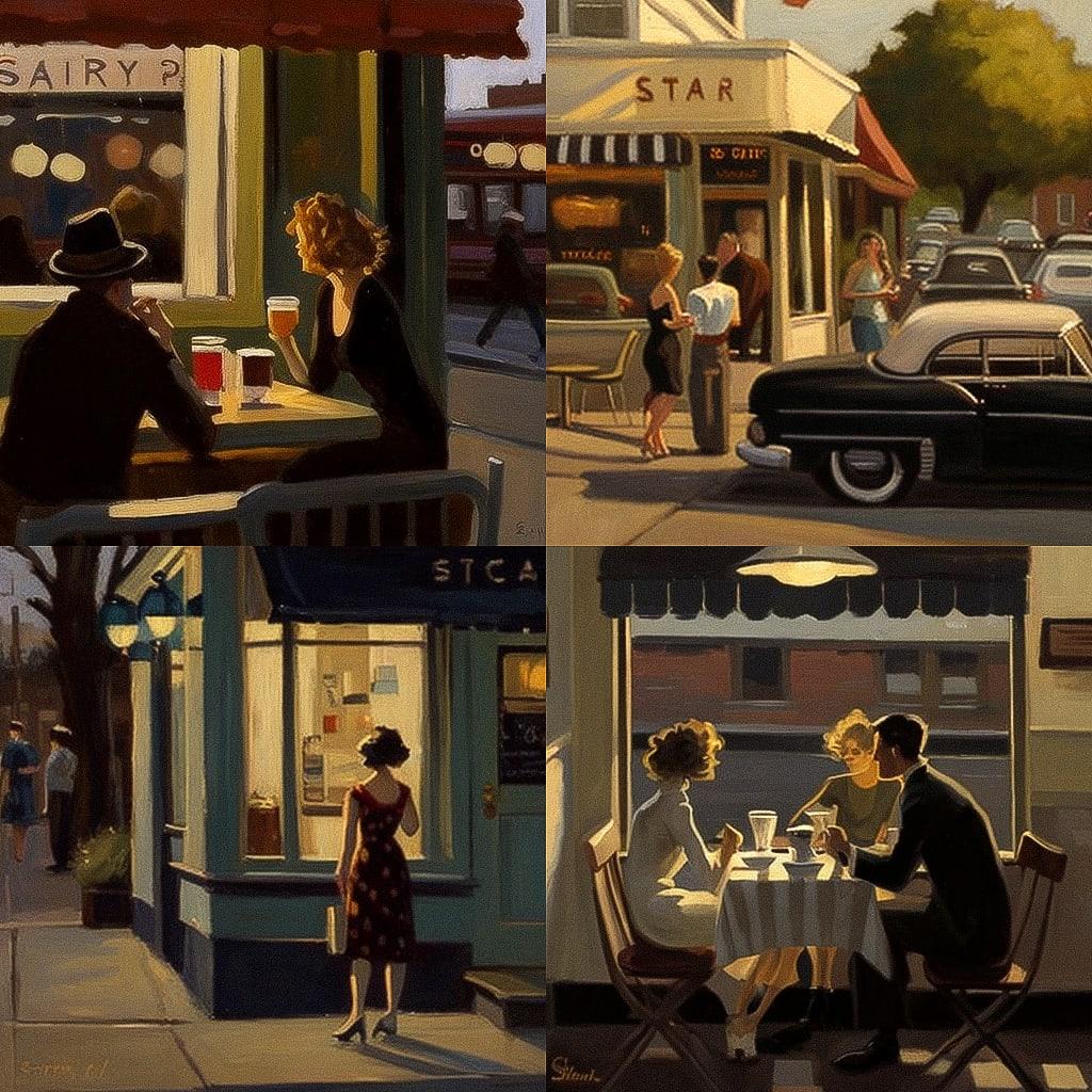 Sally Storch style, Midjourney V4, render 1 of 4