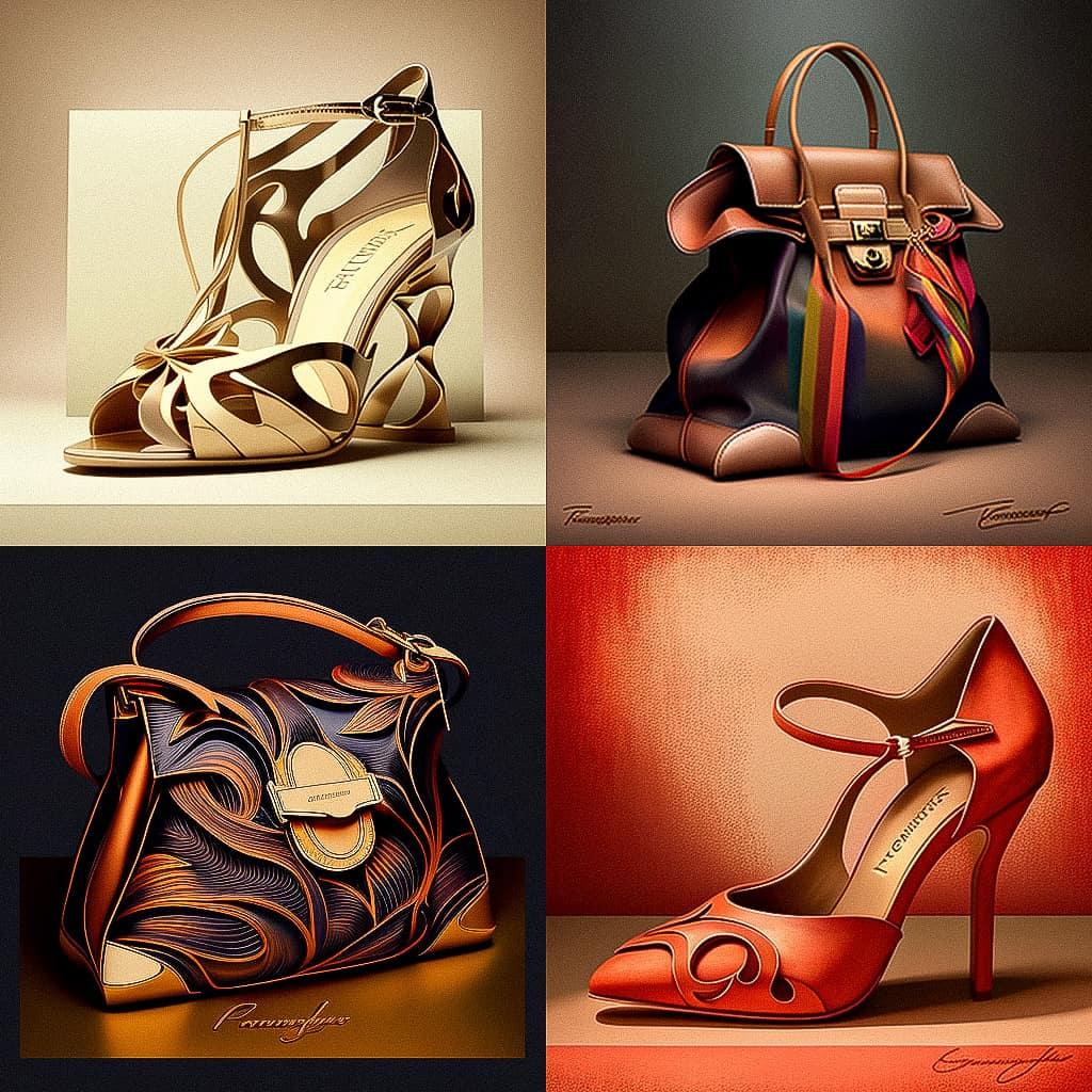 Salvatore Ferragamo style, Midjourney V4, render 1 of 4