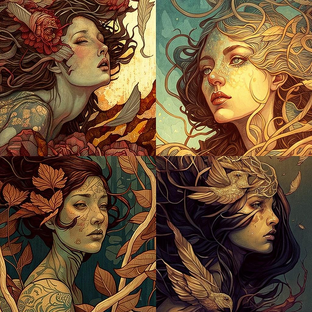 Sam Guay style, Midjourney V4, render 1 of 4