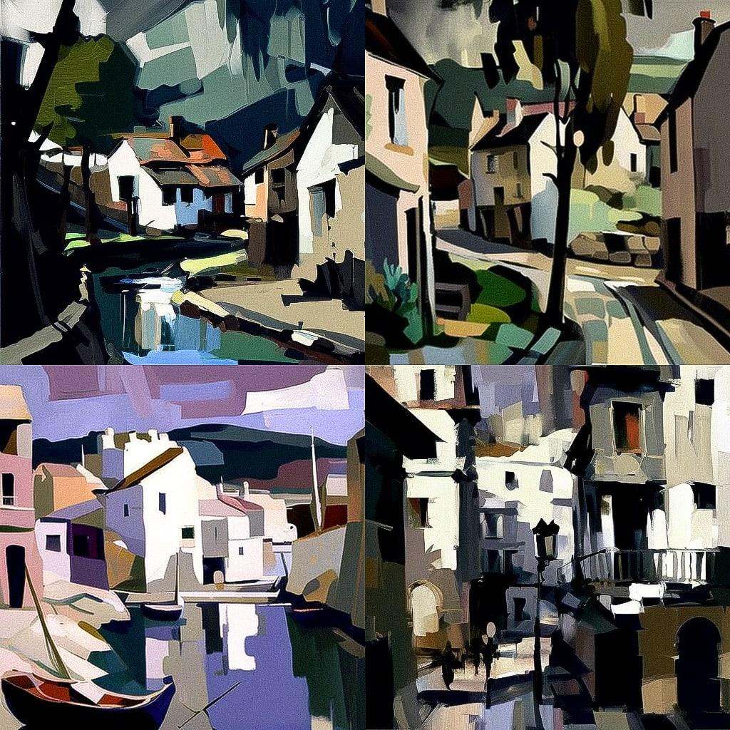Samuel Peploe style, Midjourney V4, render 1 of 4
