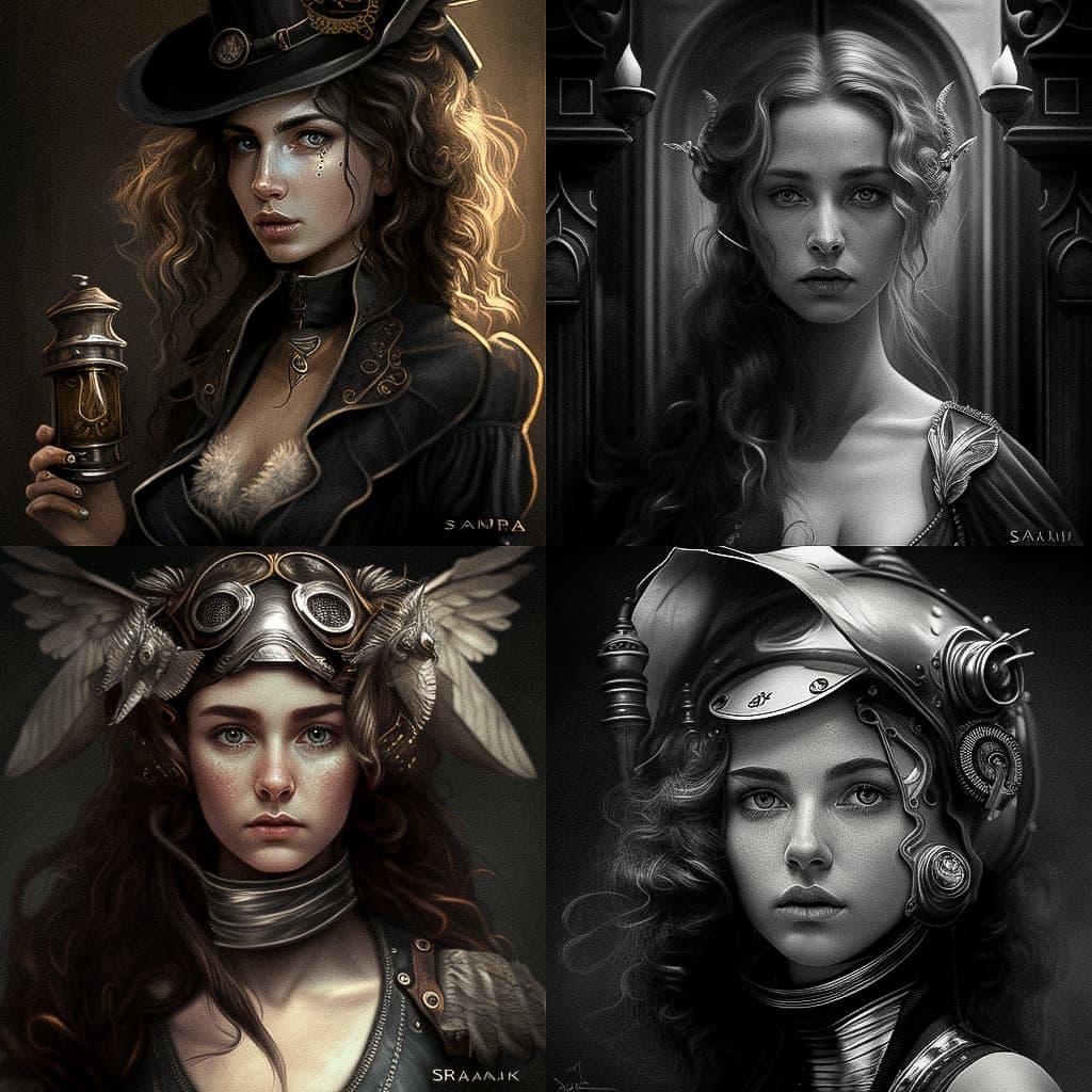 Sardax style, Midjourney V4, render 1 of 4