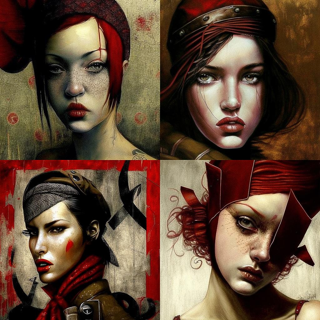 Saturno Butto style, Midjourney V4, render 1 of 4