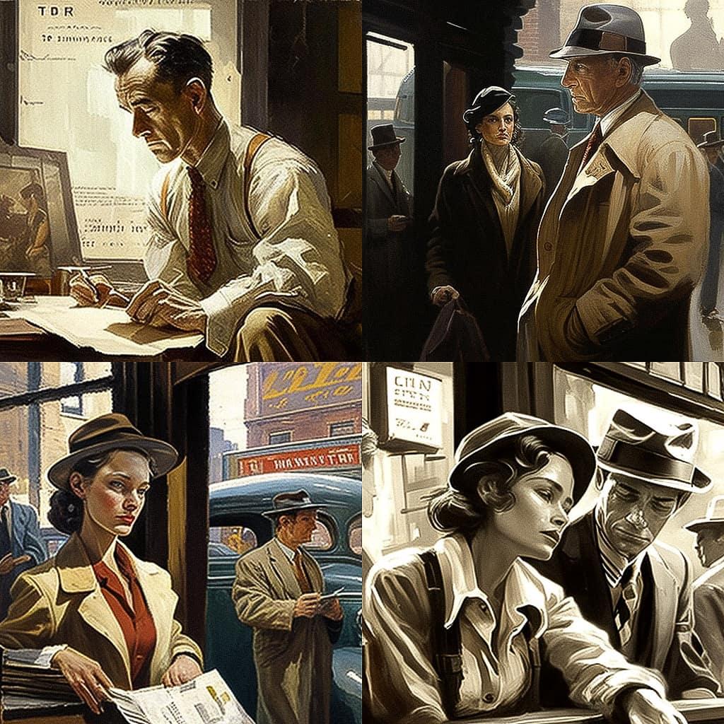 Saul Tepper style, Midjourney V4, render 1 of 4