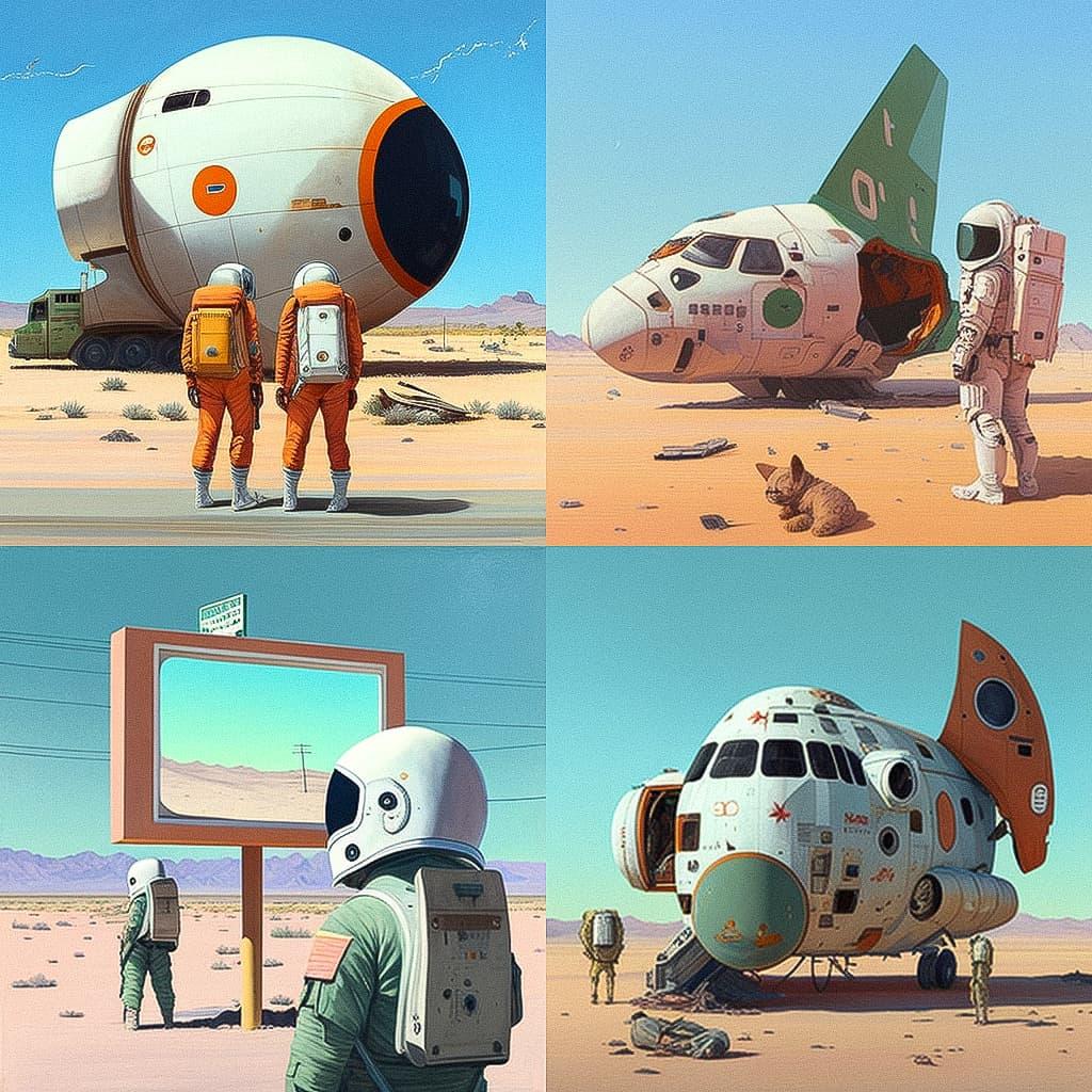 Scott Listfield style, Midjourney V4, render 1 of 4