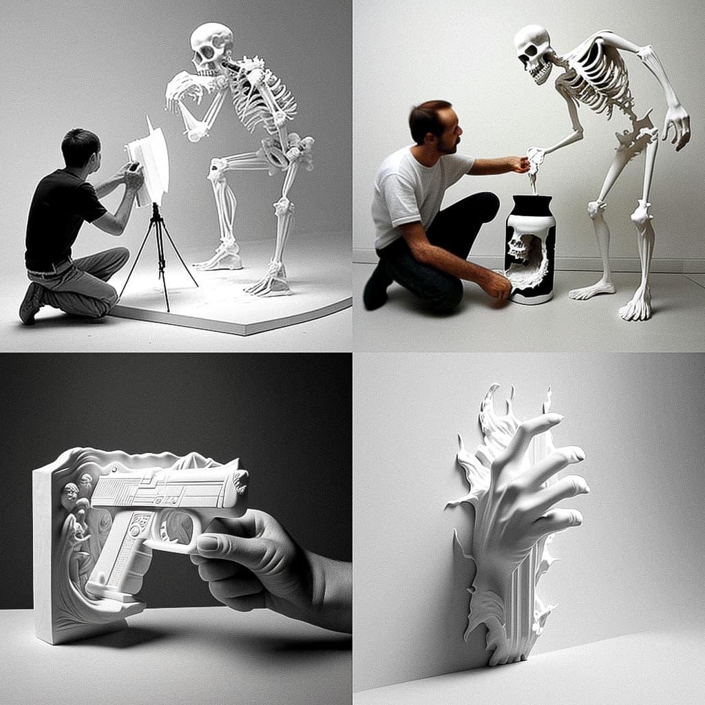 Sebastian Errazuriz style, Midjourney V4, render 1 of 4