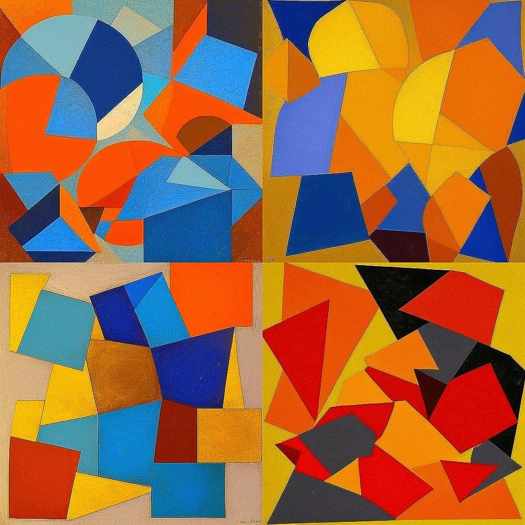 Serge Poliakoff style, Midjourney V4, render 1 of 4