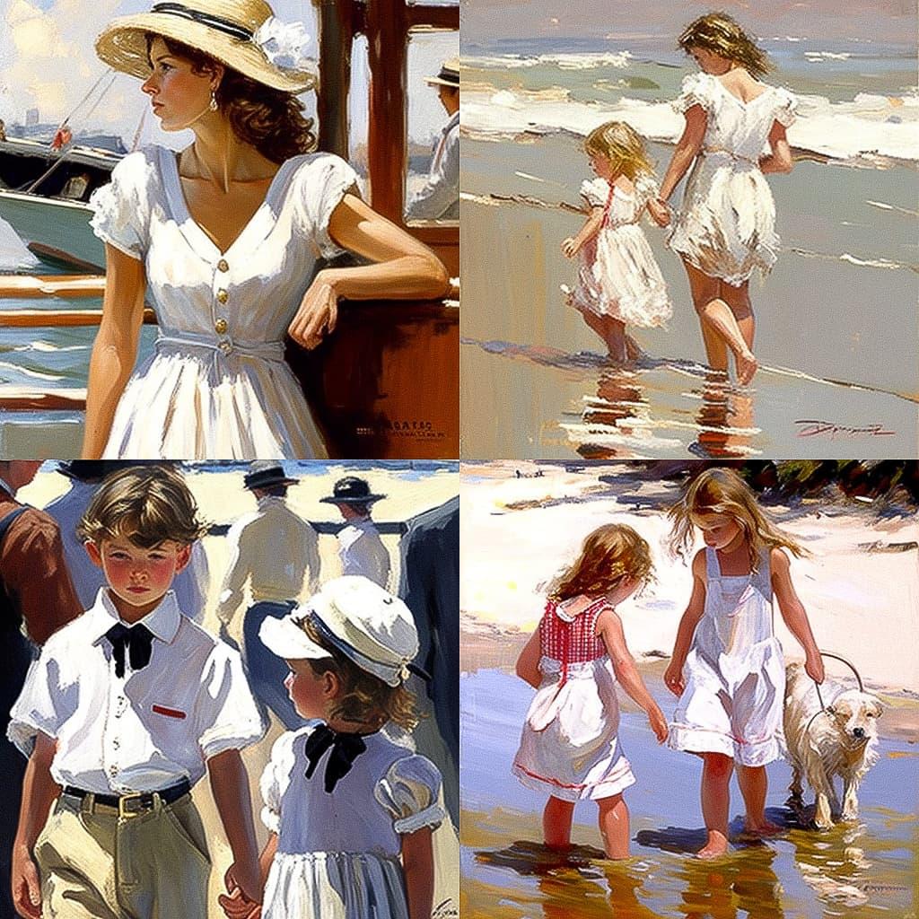Sherree Valentine-Daines style, Midjourney V4, render 1 of 4