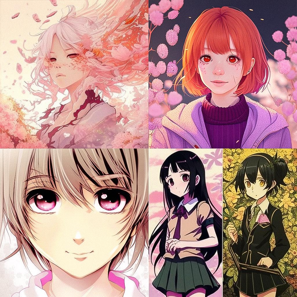 Shojo anime style style, Midjourney V4, render 1 of 4