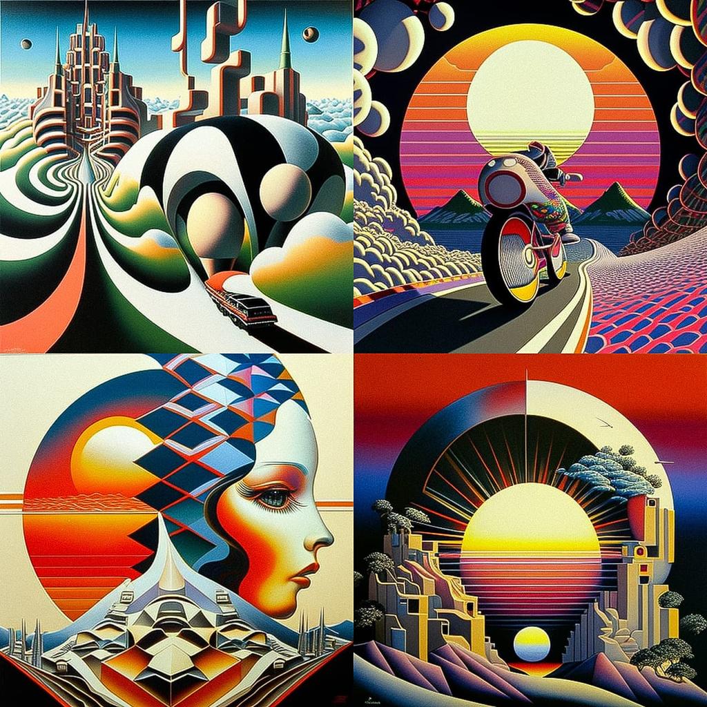 Shusei Nagaoka style, Midjourney V4, render 1 of 4