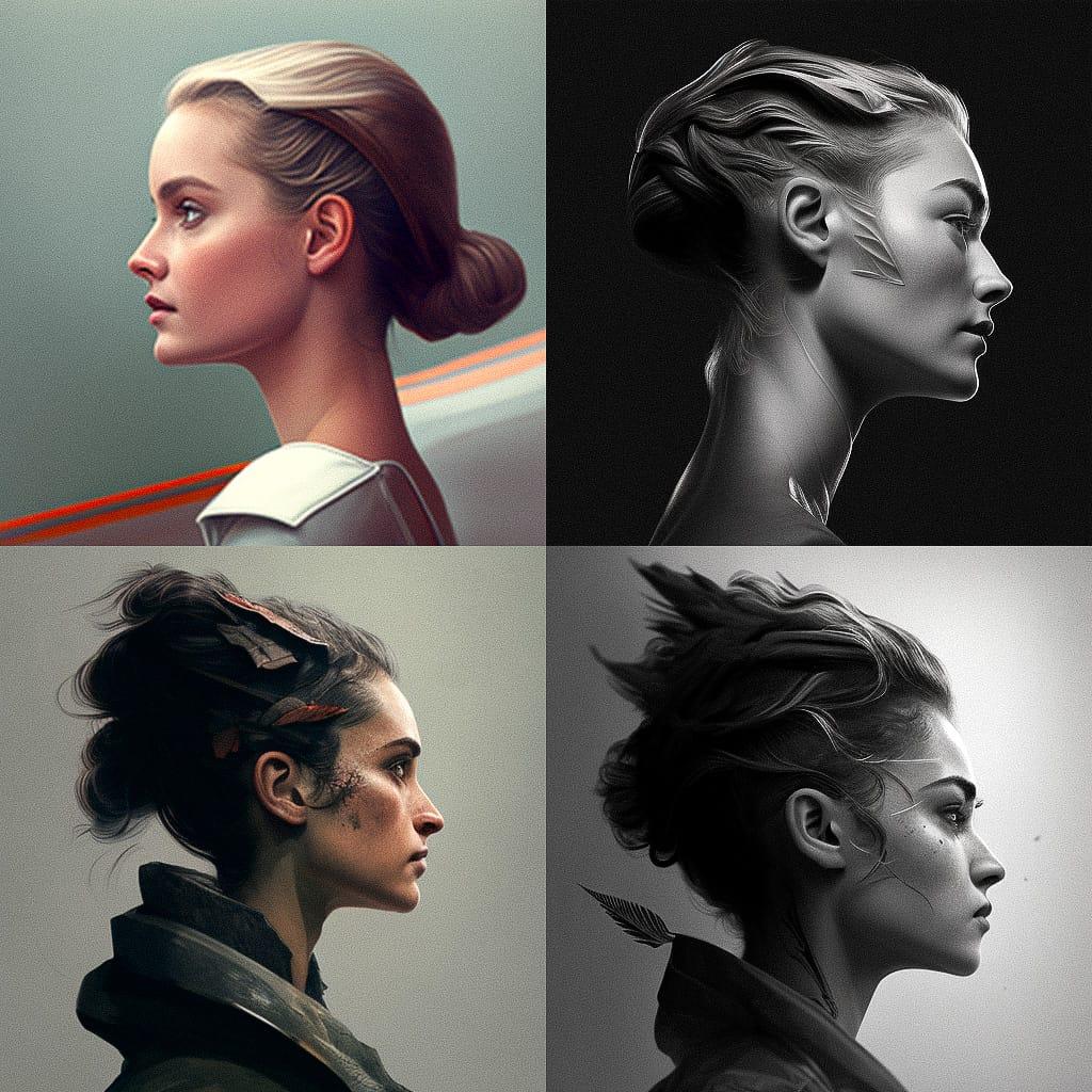 Side view style, Midjourney V4, render 1 of 4