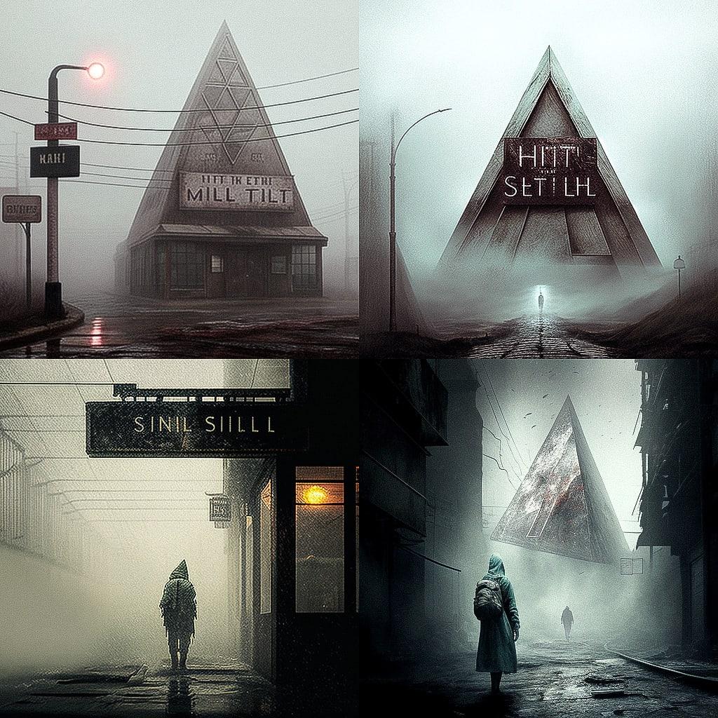 Silent Hill style, Midjourney V4, render 1 of 4