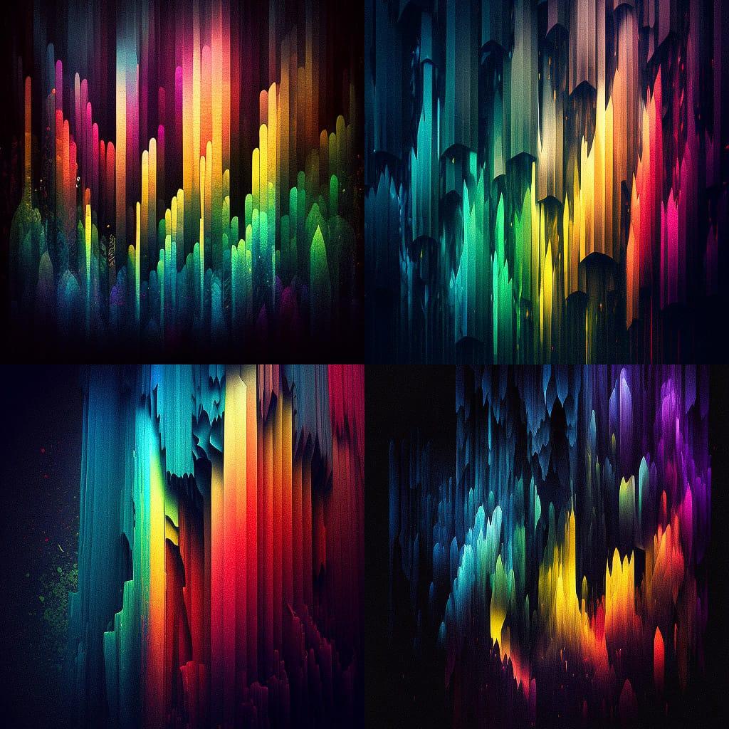 Spectral texture style, Midjourney V4, render 1 of 4