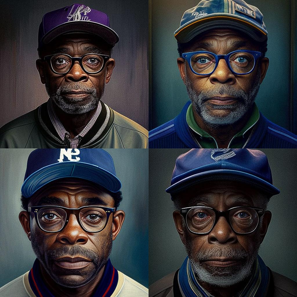 Spike Lee style, Midjourney V4, render 1 of 4