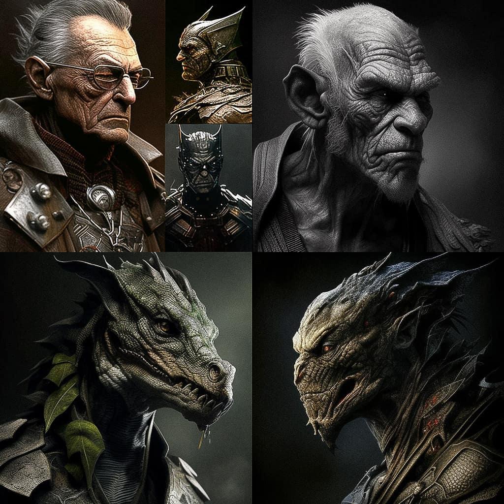 Stan Winston style, Midjourney V4, render 1 of 4