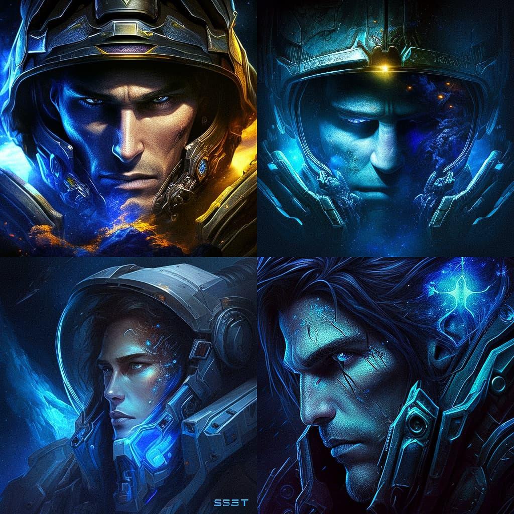 StarCraft style, Midjourney V4, render 1 of 4