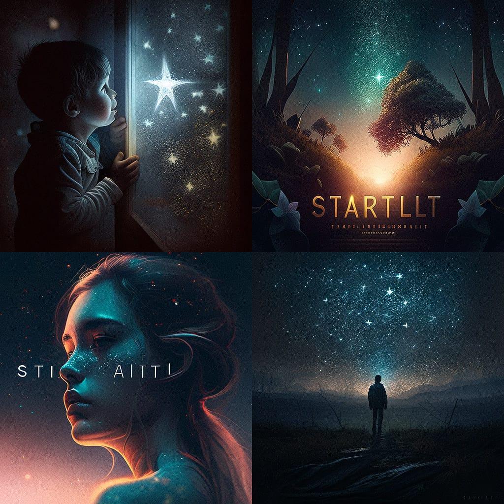 Starlit style, Midjourney V4, render 1 of 4