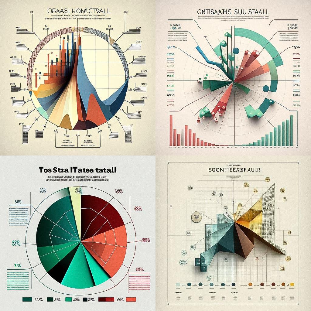 Statistical graph style, Midjourney V4, render 1 of 4
