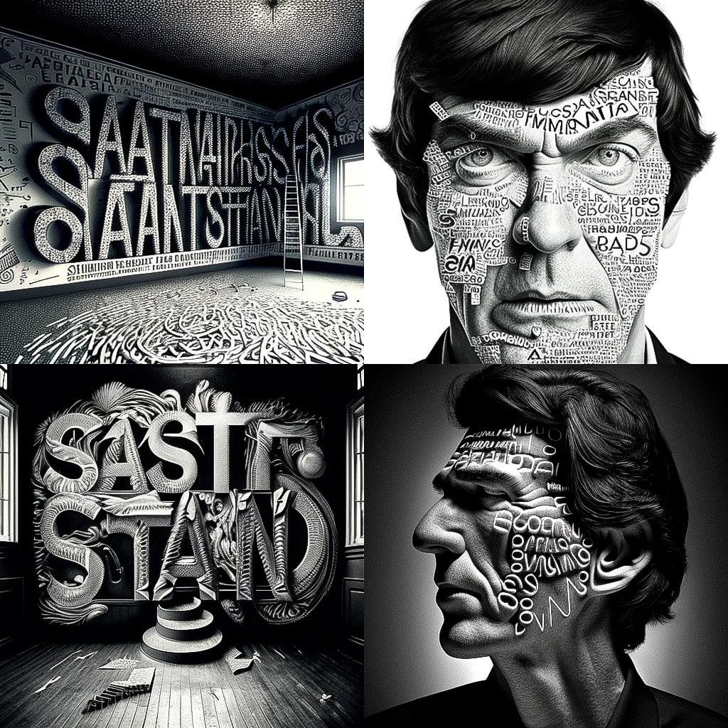 Stefan Sagmeister style, Midjourney V4, render 1 of 4