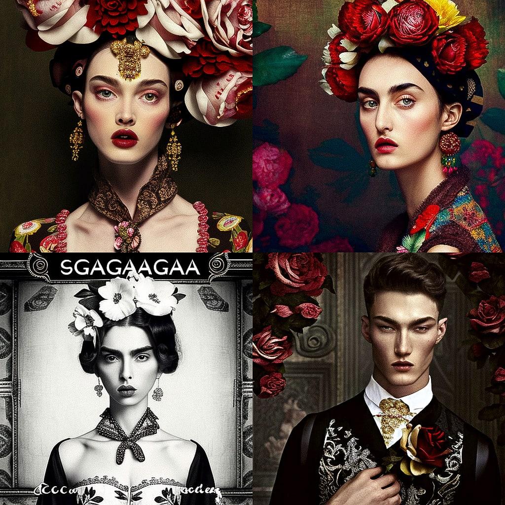 Stefano Gabbana style, Midjourney V4, render 1 of 4