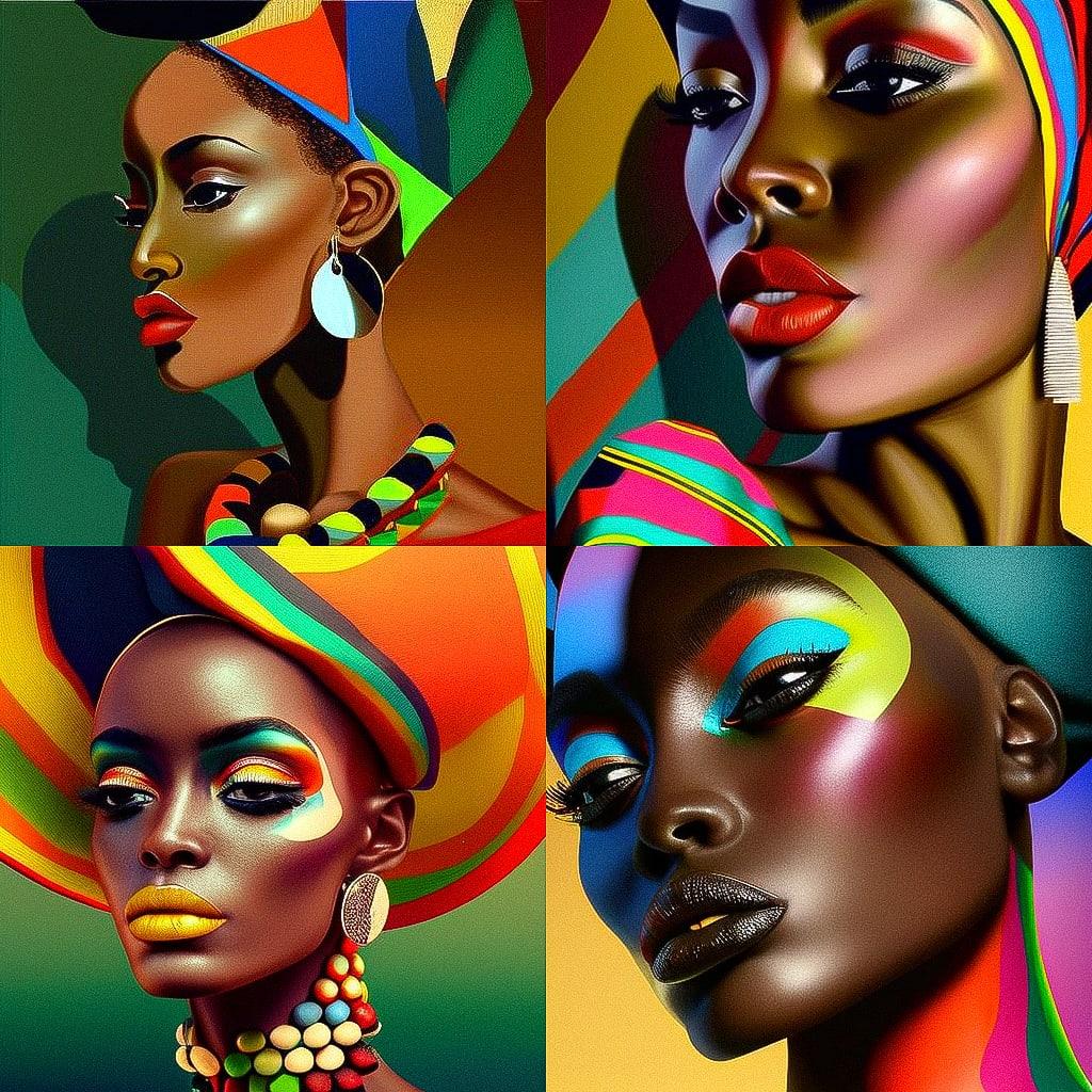 Stephen Burrows style, Midjourney V4, render 1 of 4