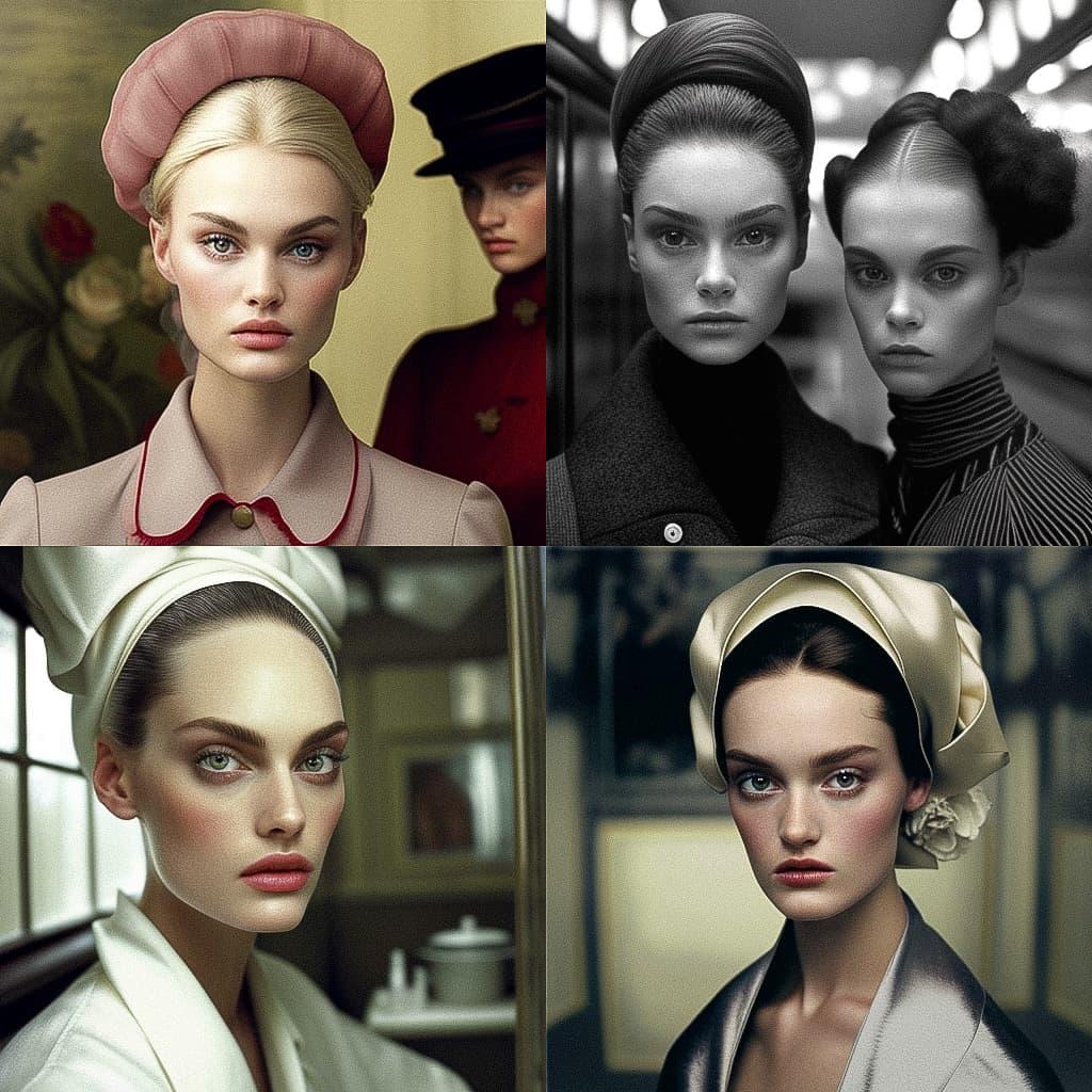 Steven Meisel style, Midjourney V4, render 1 of 4