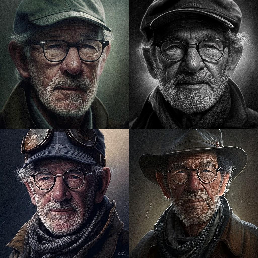 Steven Spielberg style, Midjourney V4, render 1 of 4