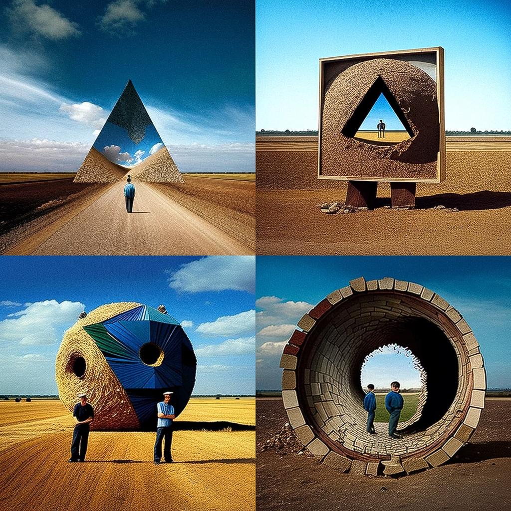 Storm Thorgerson style, Midjourney V4, render 1 of 4