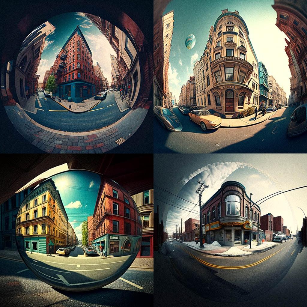 Streetview style, Midjourney V4, render 1 of 4
