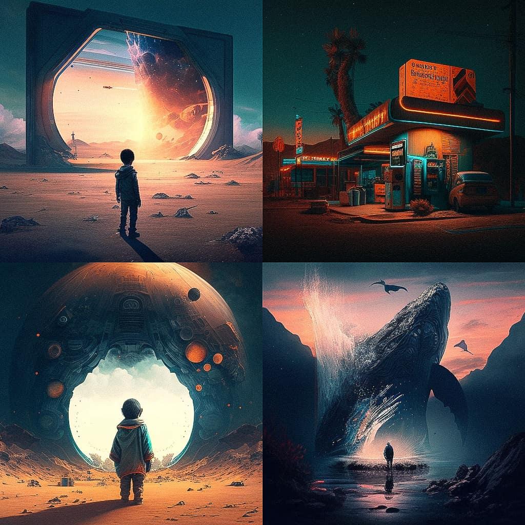 Stuart Lippincott style, Midjourney V4, render 1 of 4