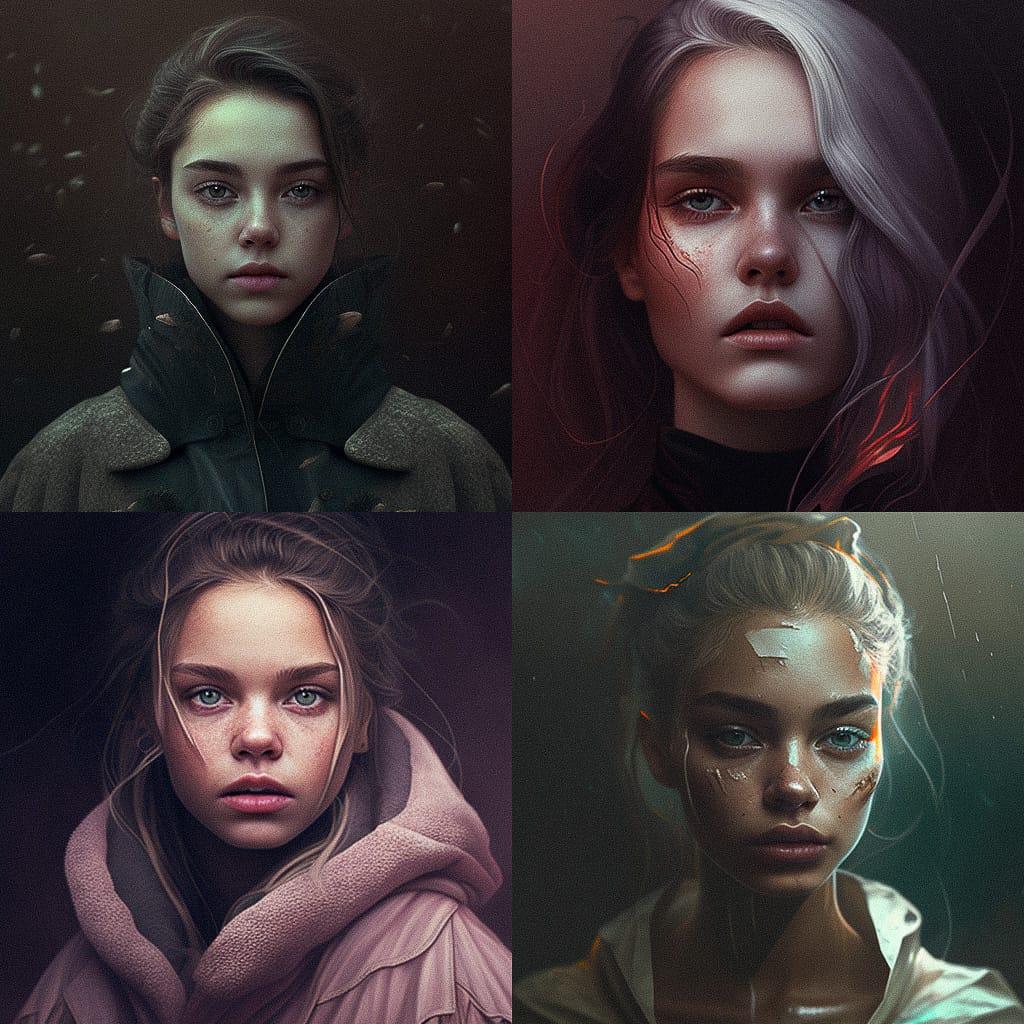 Subdued tones style, Midjourney V4, render 1 of 4