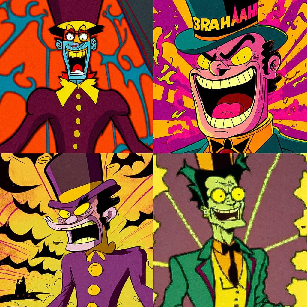 Superjail! style, Midjourney V4, render 1 of 4