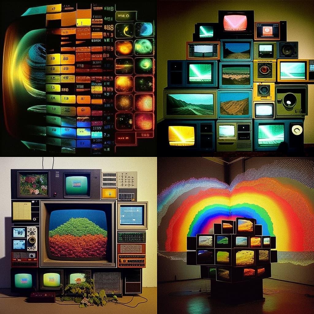 Susan Hiller style, Midjourney V4, render 1 of 4