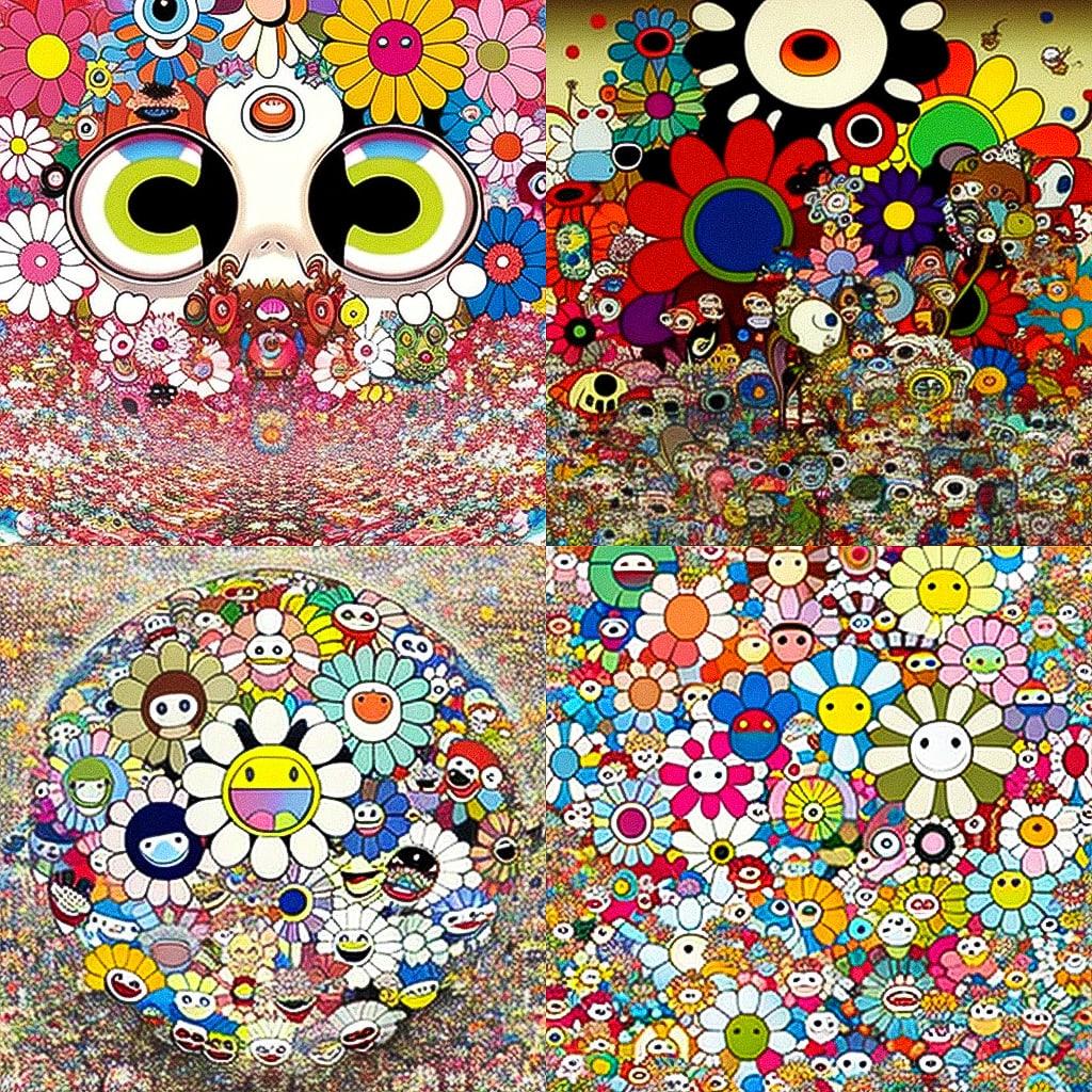 Takashi Murakami style, Midjourney V4, render 1 of 4