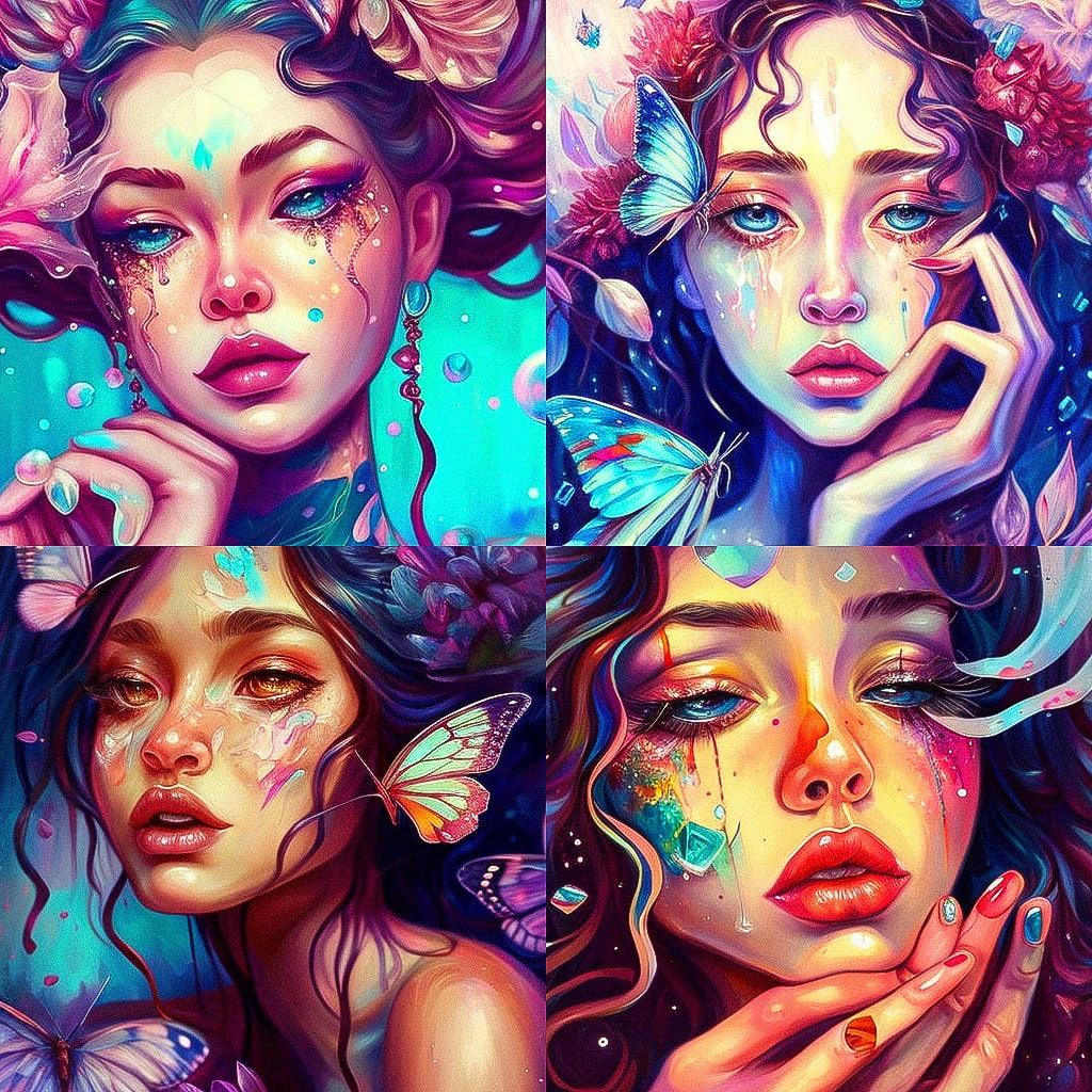 Tanya Shatseva style, Midjourney V4, render 1 of 4