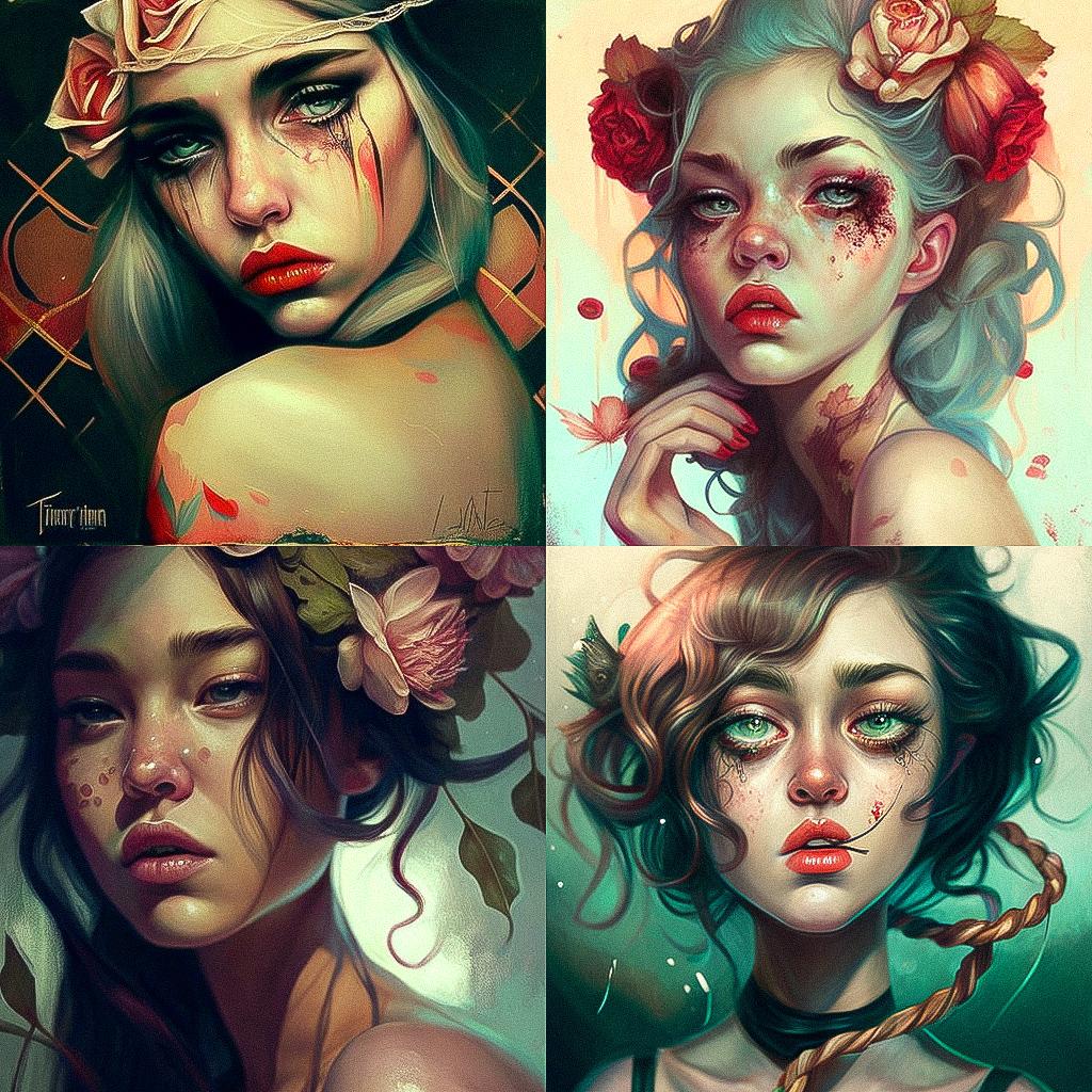 Tatiana Suarez style, Midjourney V4, render 1 of 4