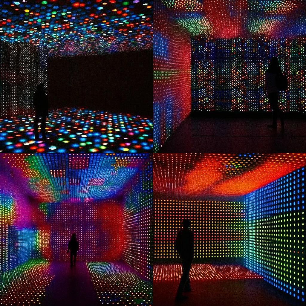 Tatsuo Miyajima style, Midjourney V4, render 1 of 4