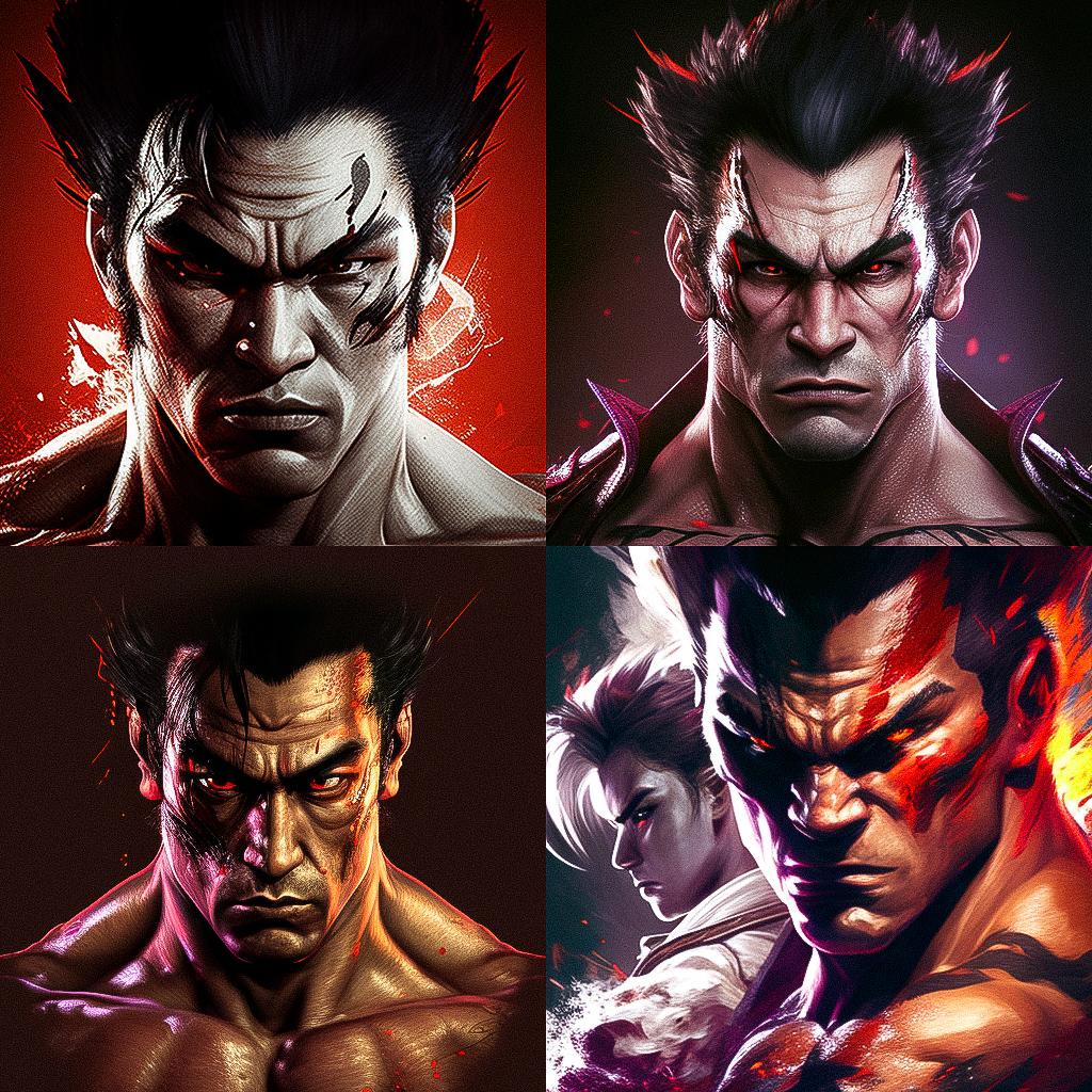 Tekken style, Midjourney V4, render 1 of 4