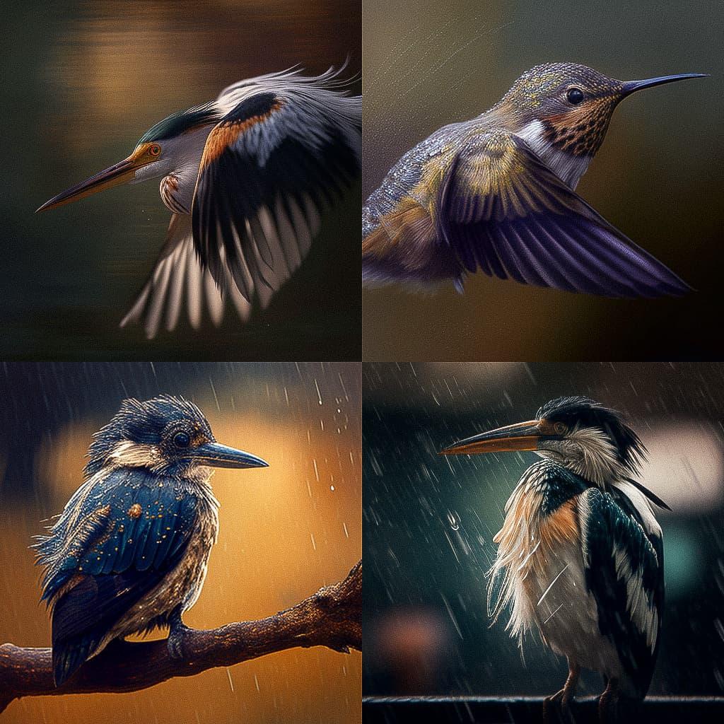 Telephoto lens style, Midjourney V4, render 1 of 4