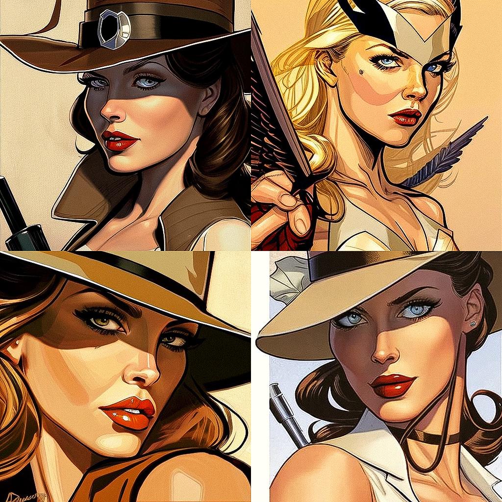 Terry Dodson style, Midjourney V4, render 1 of 4